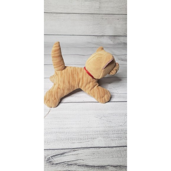 Orange Pound Puppies Purries 1980's Tonka Striped Tabby Cat Vintage - Picture 5 of 6